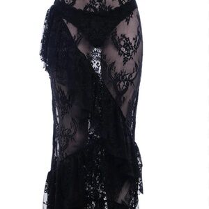Killstar Guardians Lace Maxi Skirt Small